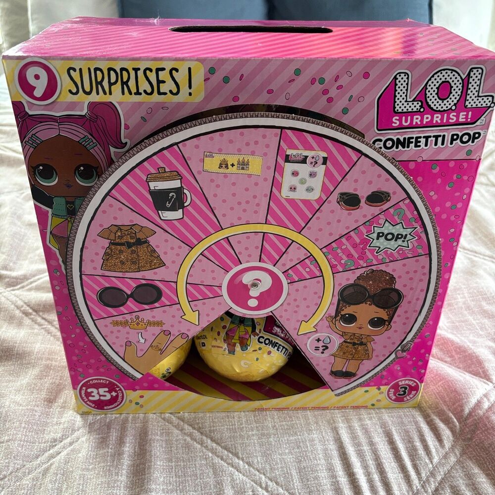 Lot of 16 Sealed L.O.L. Surprise Confetti Pop Series 3 Mystery Balls with Box